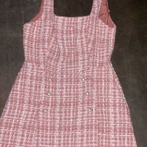 Forever 21 pink tweed romper